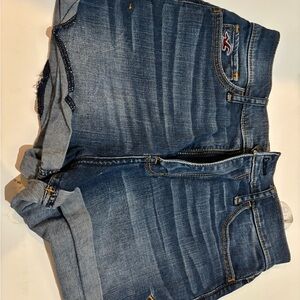Hollister Dark Blue Jean Shorts